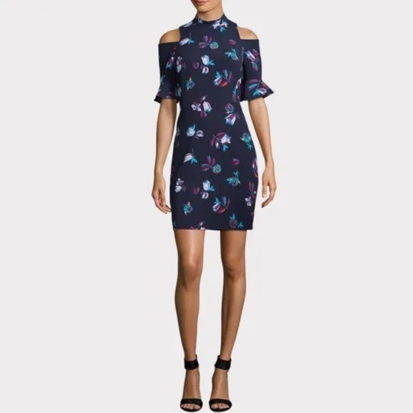 Rebecca Taylor Dresses & Skirts - Rebecca Taylor Ruffle Cold Shoulder Dress